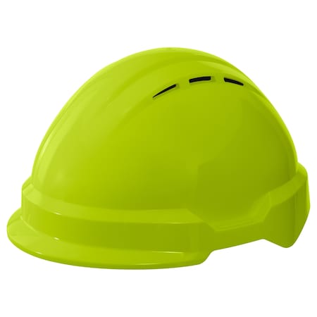Deltaplus Hard Hat, HDPE, Hi-Viz Lime WEL22110HL